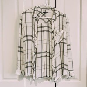 White Plaid Flannel From Bohme